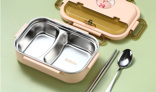Lunch Box Isotherme Inox avec Couverts Hono Culina - vue détail 5