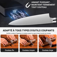 Aimant puissant maintient fermement tout couteau